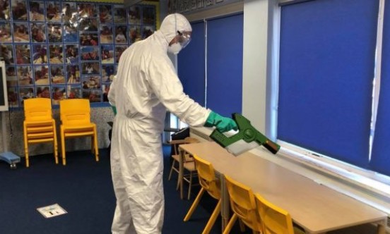 The Redway School classroom disinfection